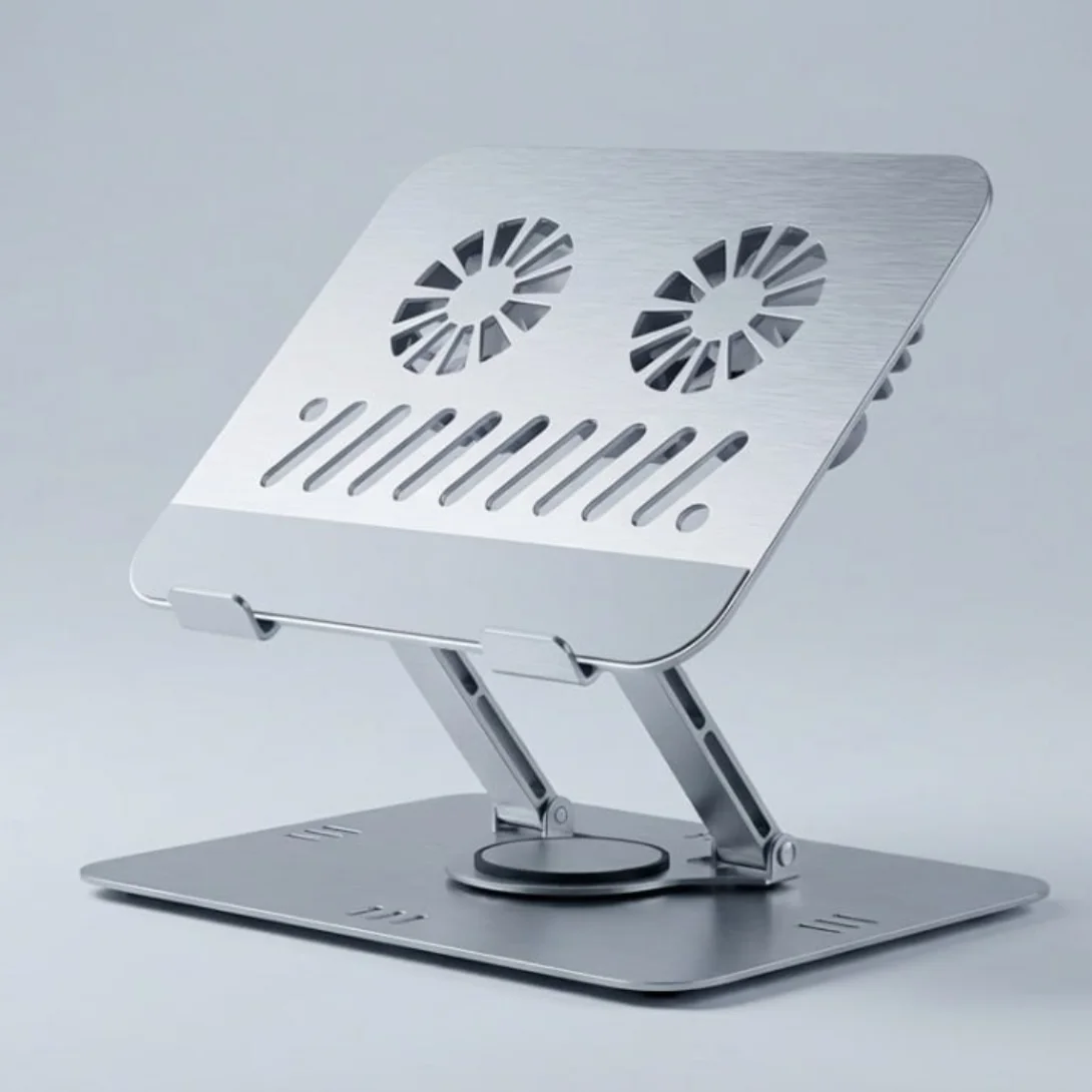 Support Ordinateur Portable Ventilé Aluminium