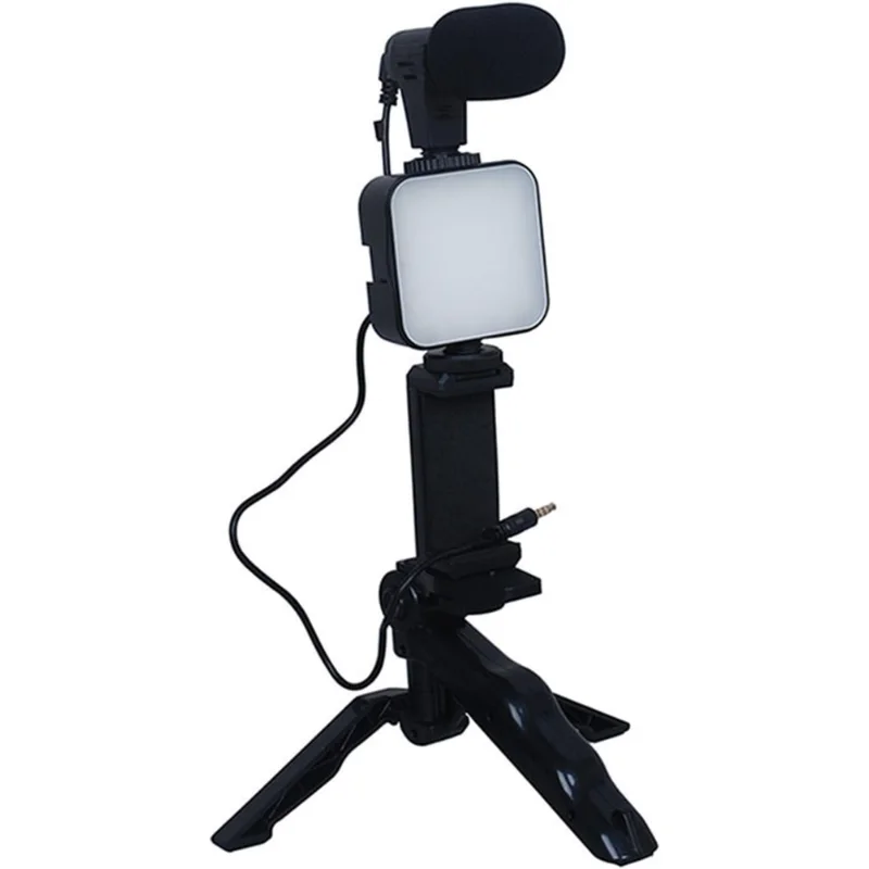 Kit Vlogging Smartphone Trépied LED Micro