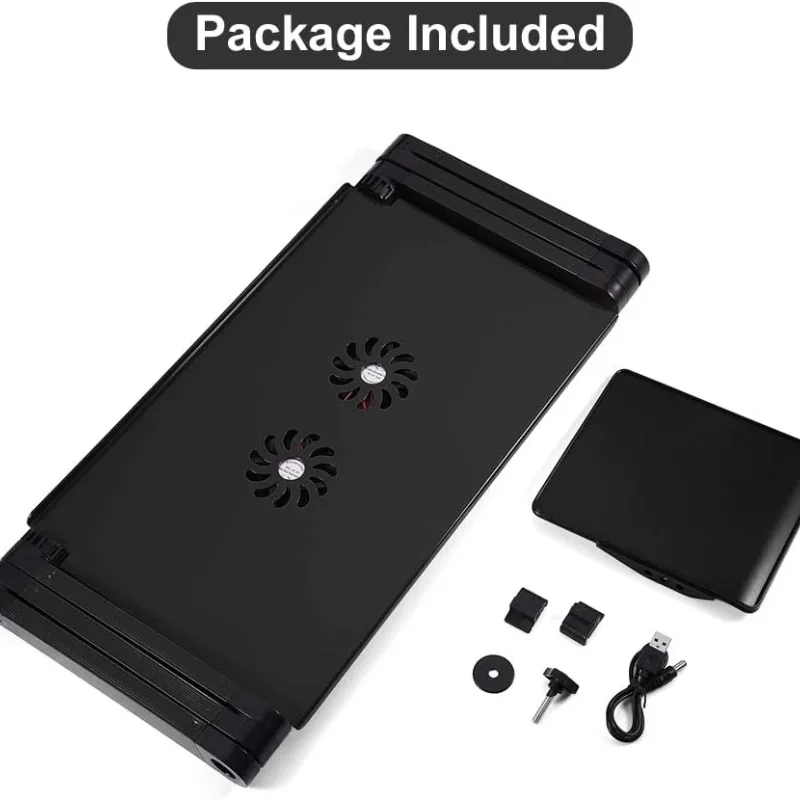 Support Ordinateur Portable Ventilé Réglable Aluminium