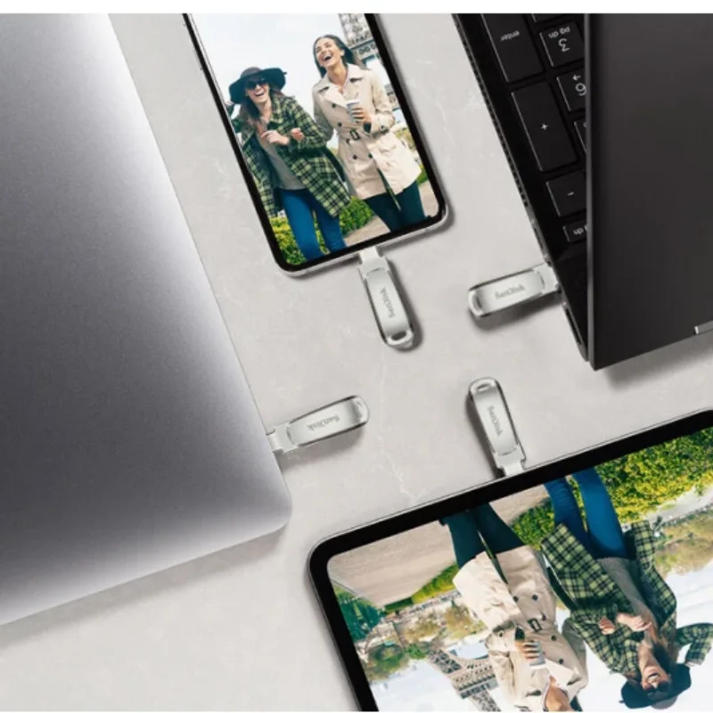 SanDisk Clé USB Double Port USB-A et Type-C