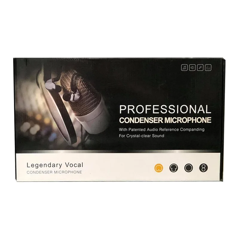 Kit Microphone Condensateur Studio BM-800 + V8