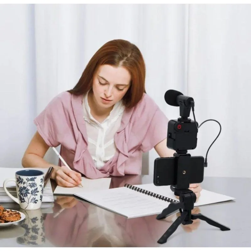 Kit Vlogging Smartphone Trépied LED Micro