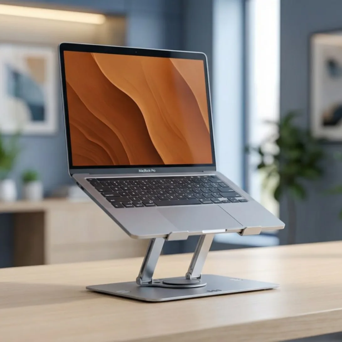 Support Ordinateur Portable Ventilé Aluminium