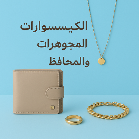 الإكسسوارات والمجوهرات والمحافظ