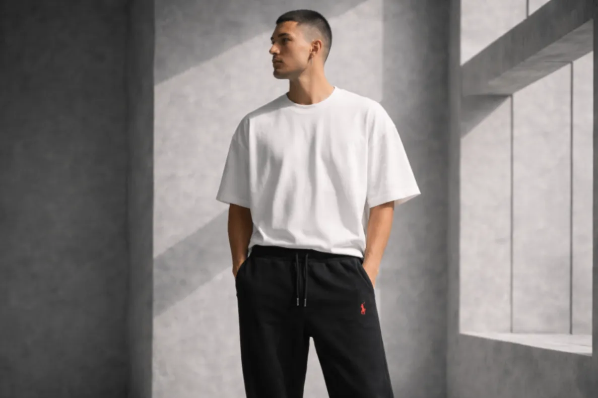 2 Sweatpants RALPH LAUREN Chauds & Doux ( Gris + Noir ) Ref-RF7BBG77