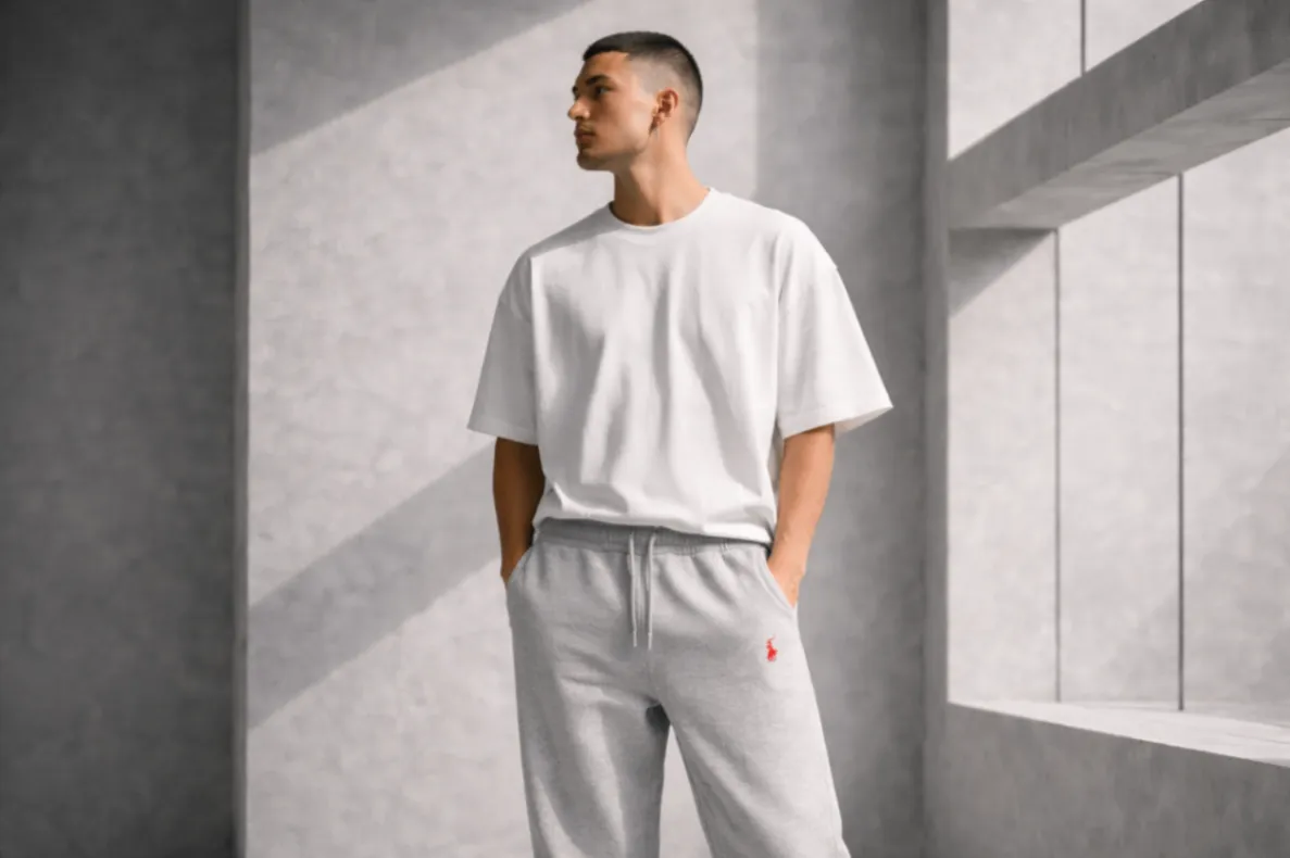 2 Sweatpants RALPH LAUREN Chauds & Doux ( Gris + Noir ) Ref-RF7BBG77