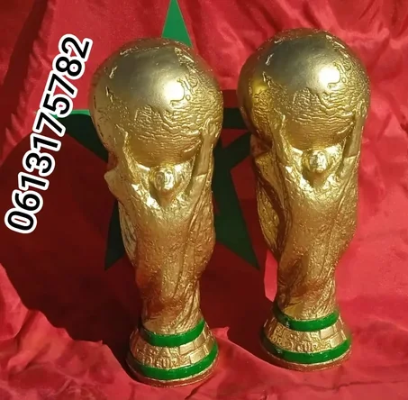 💥💯🏆لأصحاب المقاهي💹 والمدربين والأبطال 💹ولعشاق المستديرة 💹بيع نسخ من كأس العالم لكرة القدم 🏆ونسخ من كأس إفريقيا🏆 ونسخ من الكرة الذهبية 🏆المصنوعة من الجبس والاسمنت 😍199 درهم للقطعة الواحدة