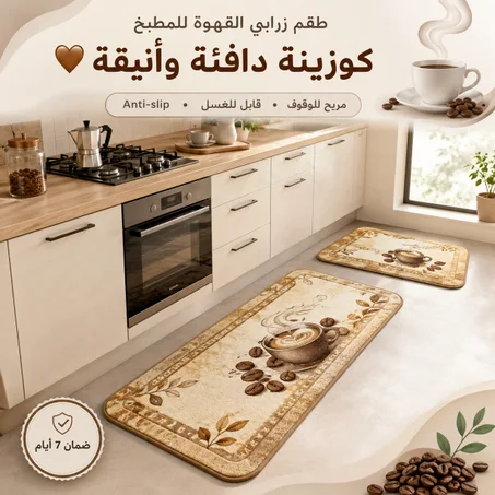 طقم زرابي القهوة للمطبخ  ☕