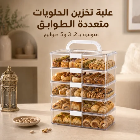 علبة تنظيم الحلويات 5 طوابق