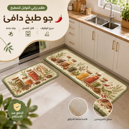 طقم زرابي التوابل للمطبخ🍃