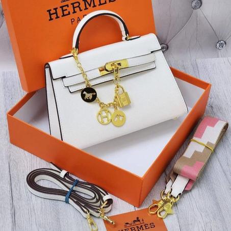 Sac HERMES Kelly 22 "Blanc"