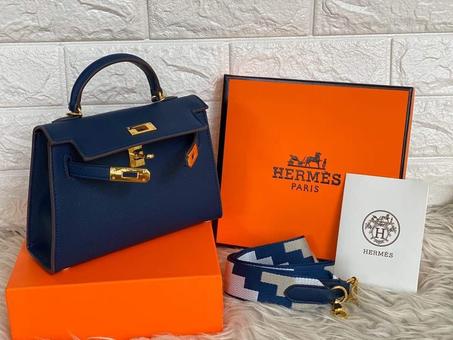 Sac HERMES Kelly 22 "BleuMarine"