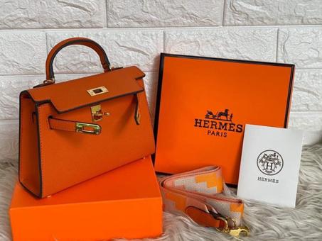 Sac HERMES Kelly 22 "Orange"