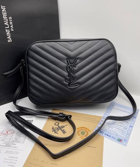 Sac Yves Saint Laurent Lou camera bag "Noir signe Noir"