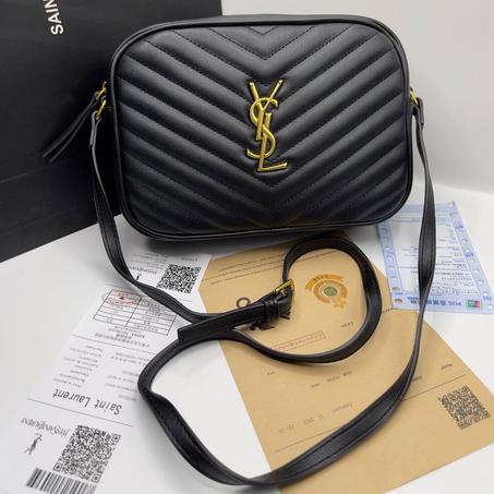 Sac Yves Saint Laurent Lou camera bag "Noir signe Doré"
