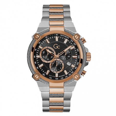 Guess chronographe bicolore et noir