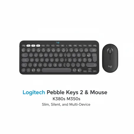 لوحة مفاتيح وماوس Logitech Pebble 2 Combo