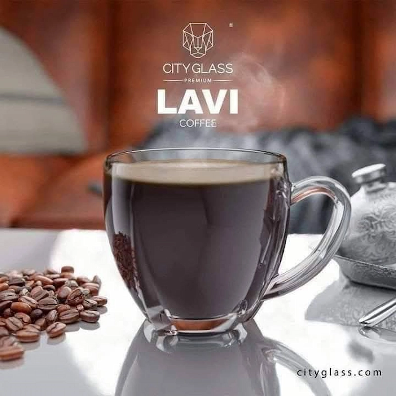 خلي وقت القهوة أحلى! طقم مجات Lavi الزجاجي الأنيق (6 قطع)