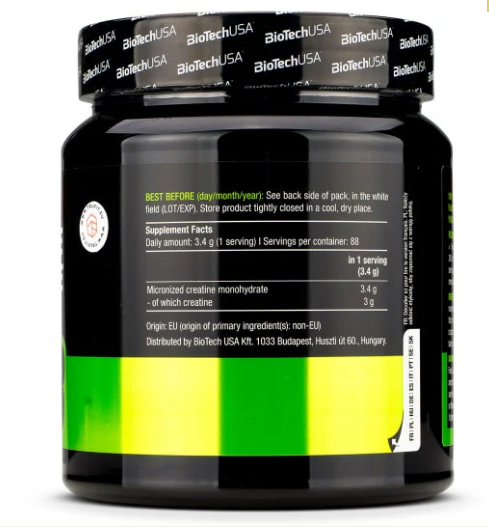 100% CREATINE MONOHYDRATE MICRONISEE 300G BIOTECH USA