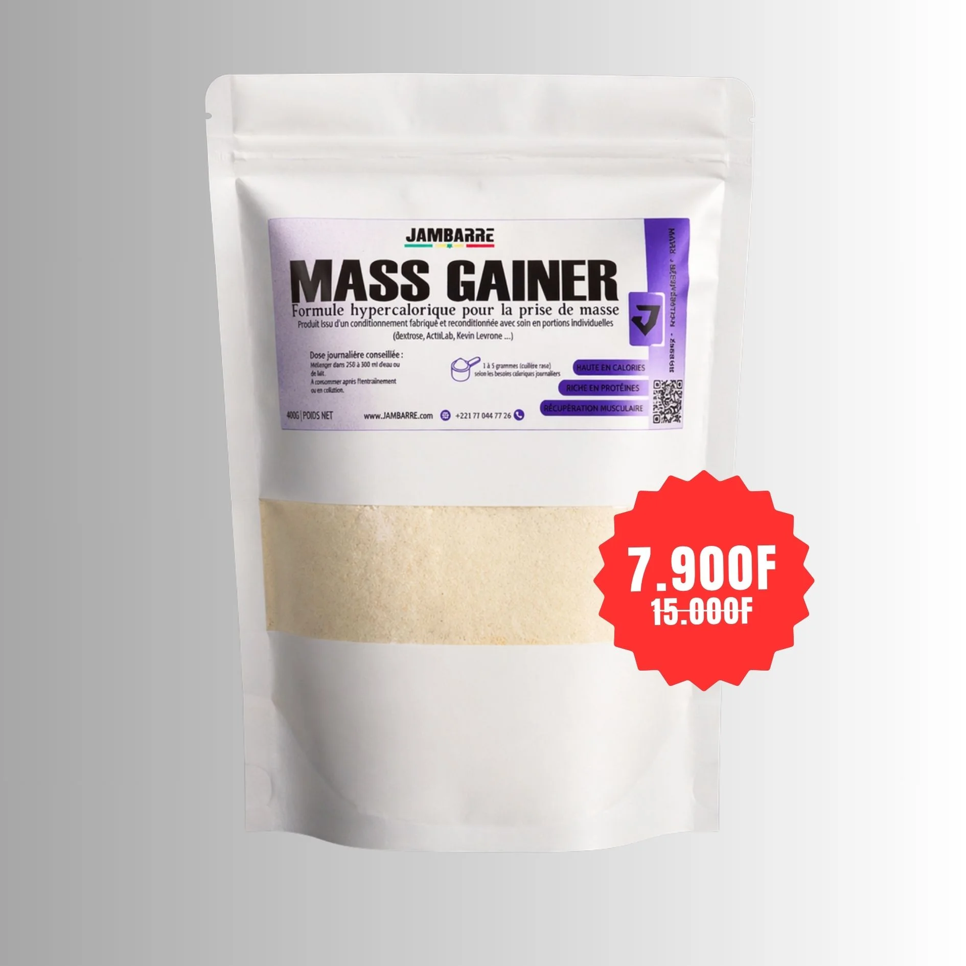 Mass Gainer – Gagne Plus Facilement en Calories & en Masse