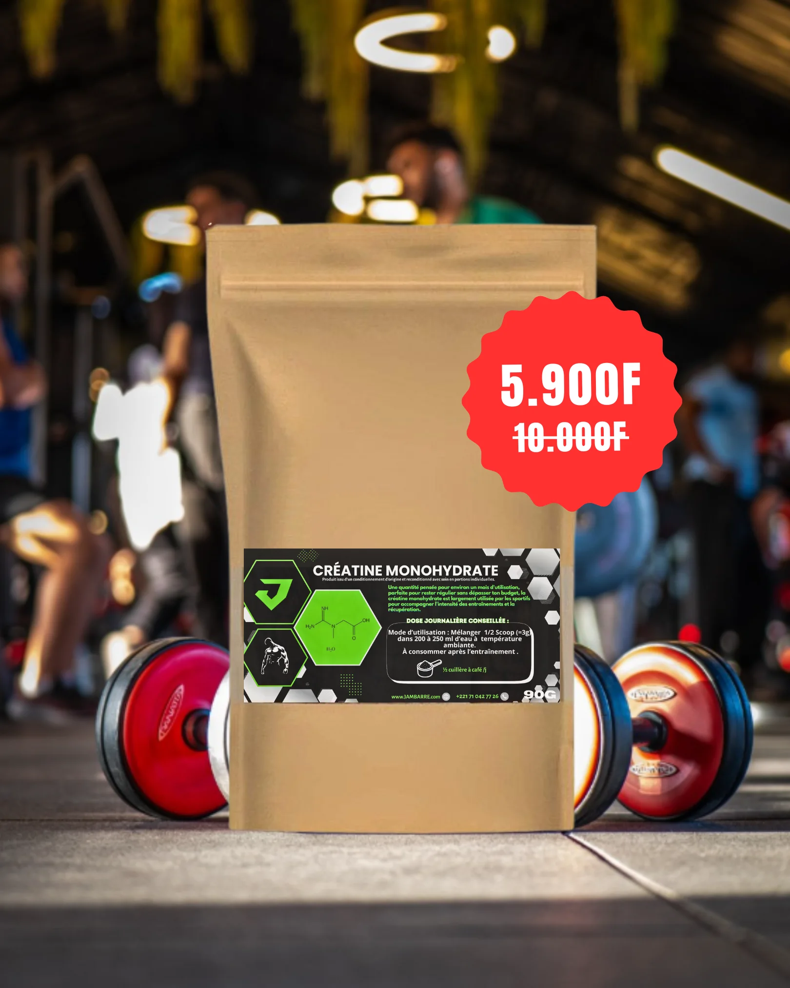 ★ créatine Monohydrate micronisée (1 mois d’utilisation)