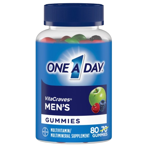 MULTIVITAMINES ONE A DAY GUMMIES POUR HOMMES BOITE DE 80