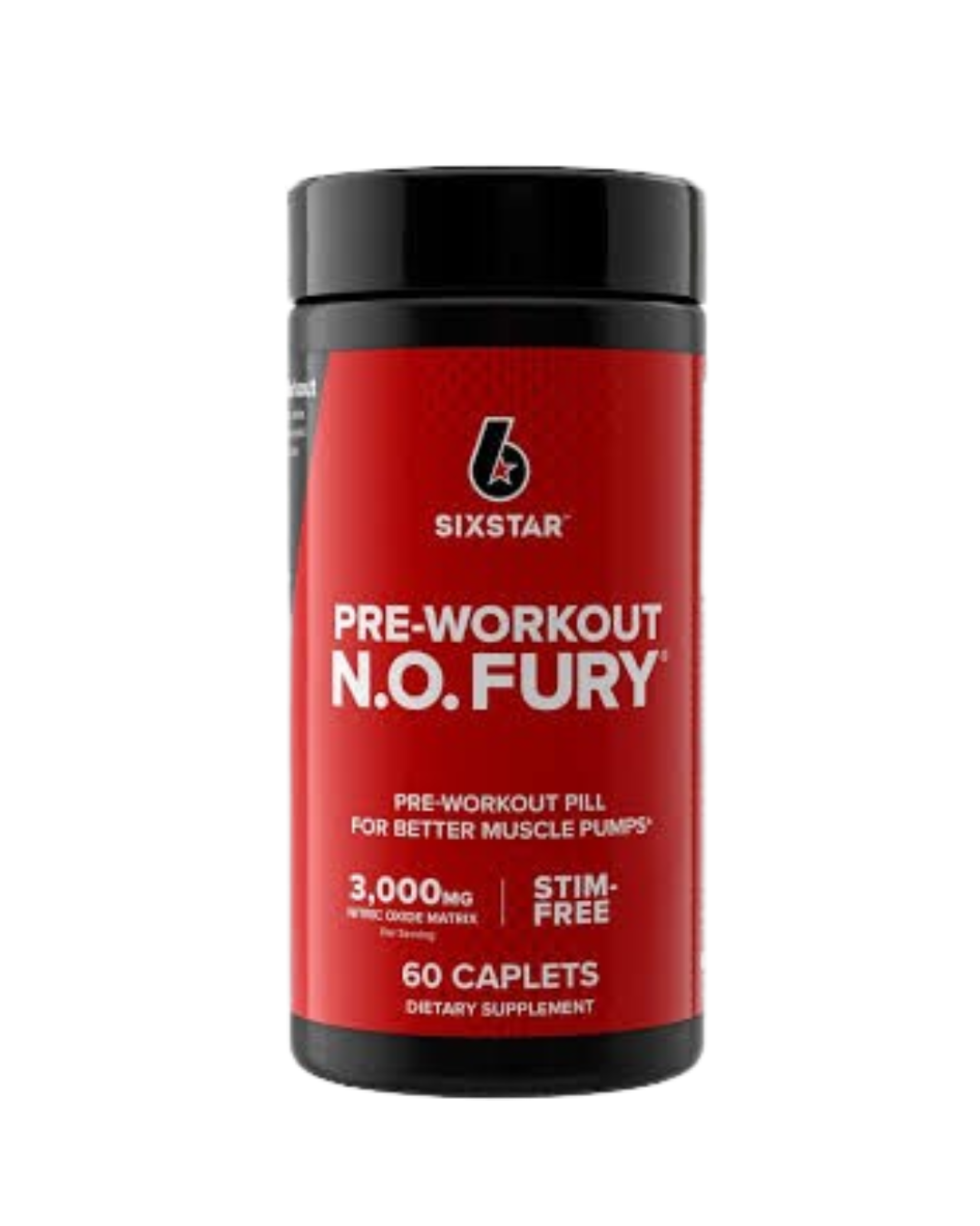 PREWORKOUT N.O FURY SIX STAR BOÎTE DE 60 COMPRIMÉS
