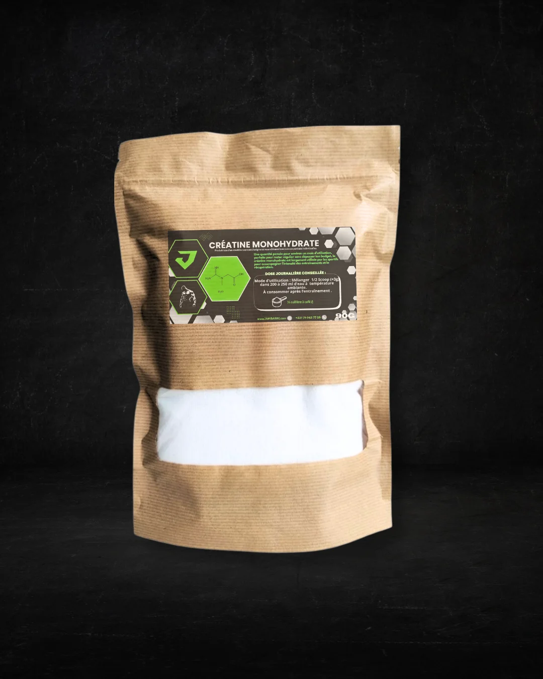 * créatine monohydrate micronisée (1 mois d’utilisation)