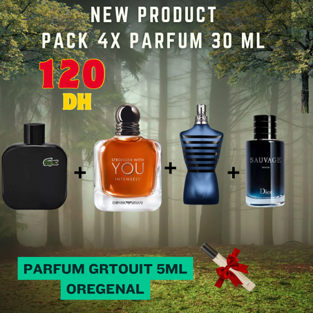 PACK 4X PARFUM 30ML