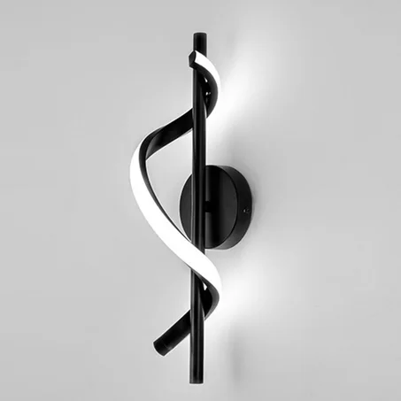 Applique murale LED 12 W avec design en spirale