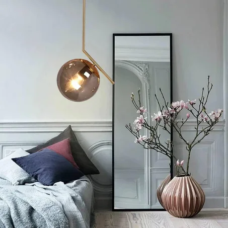 Suspension Dorée Style Unique en Forme de Globe