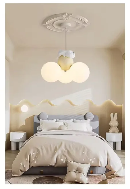 Suspension de Chambre d'Enfant, Lumière de Dessin Animé, Protection des Yeux, Ambiance Chaleureuse