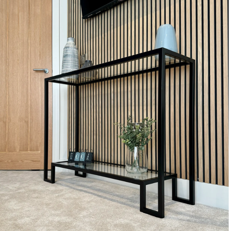Console Linea – Minimalisme Noir & Lignes Élancées