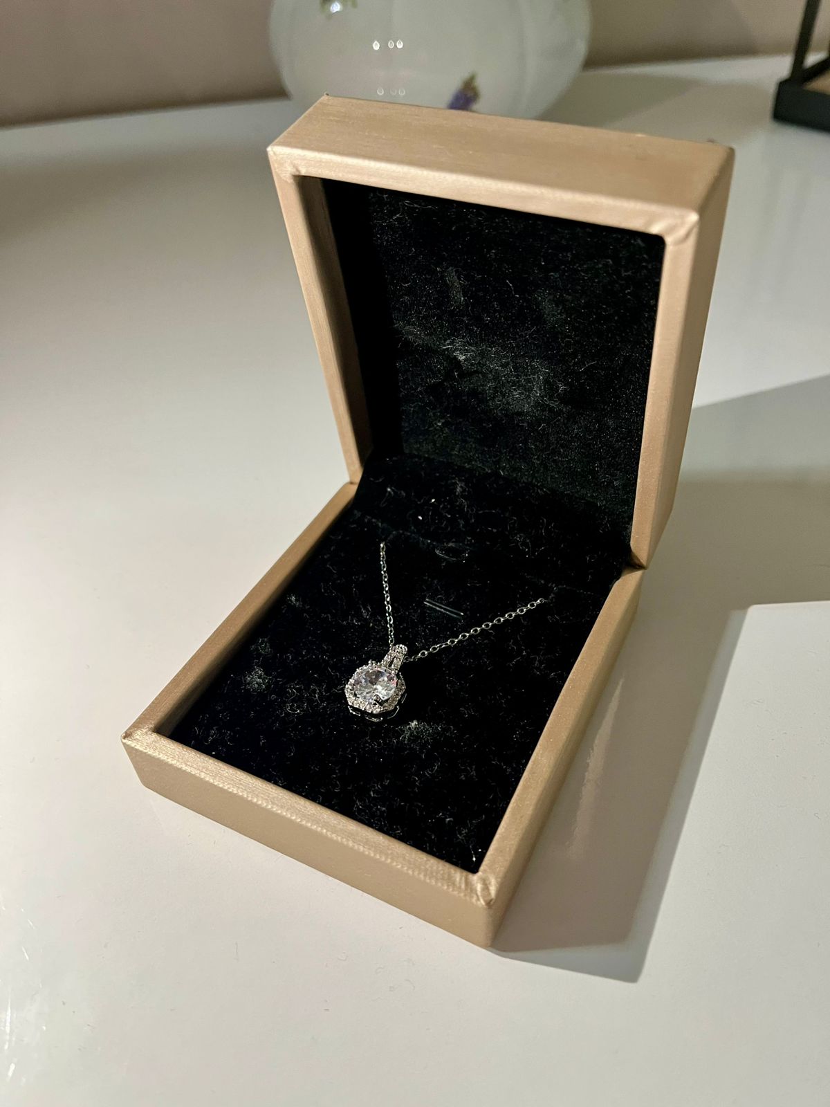 Collier Solitaire Argenté