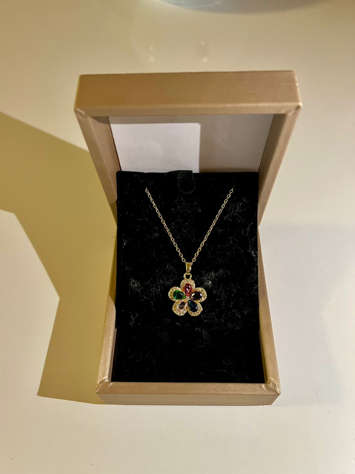 Collier Fleur Multicolore