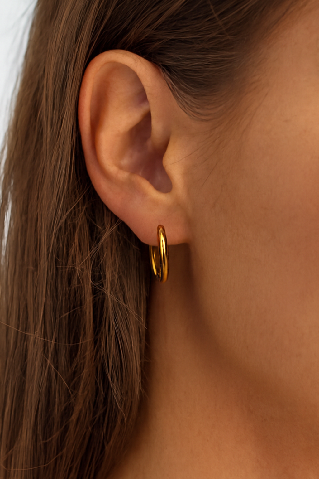 Boucles d'oreilles en acier titane