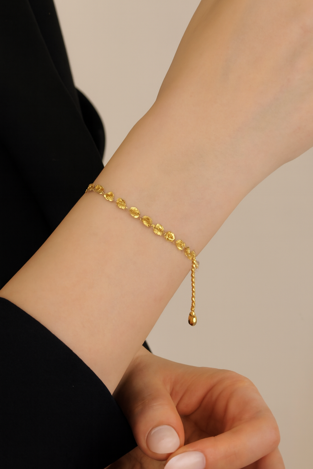 Bracelet Plaqué Or Élégant