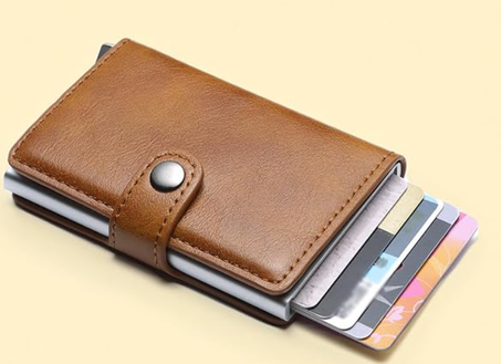 محفظة حامل بطاقات فاخرة للرجال ونساء