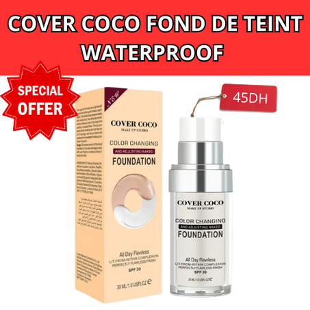 COVER COCO Fond de teint waterproof s'adapte à toutes les couleurs de peau