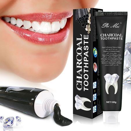 Charcoal Toothpaste Dentifrice au charbon actif blancheur - blanchiment des dents rapide -100g