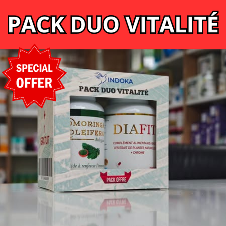 إندوكا | حزمة الحيوية الثنائية – ديافيت + مورينجا أوليفيرا