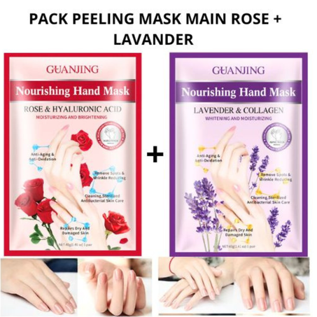 Masque peeling pour les mains à la lavande, à la rose et au collagène 40g