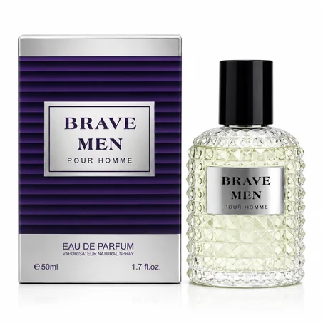 BRAVE MEN PARFUM POUR HOMME 50 ml –  عطر القوة والثقة للرجل العصري