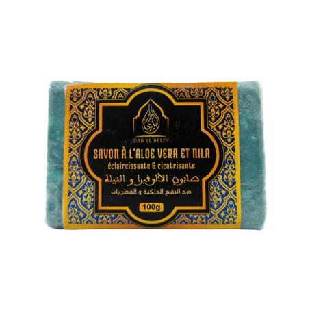 Savon Naturel à l'aloe vera et Nila 100g, 100 % naturel