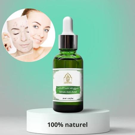 Sérum anti acné, anti taches pour tous types de visage, 100% naturel