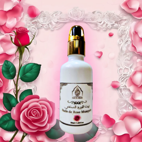 Huile de rose musquée 50 ML - huile cosmétique 100% naturelle