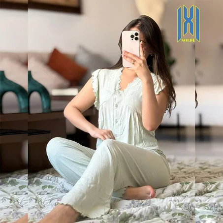 بجامة قطن ريب صداف