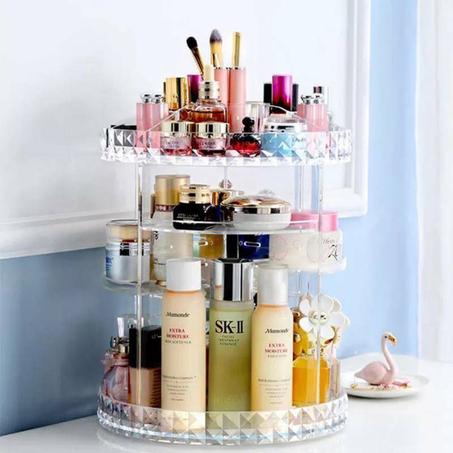 منظم المكياج الدائري