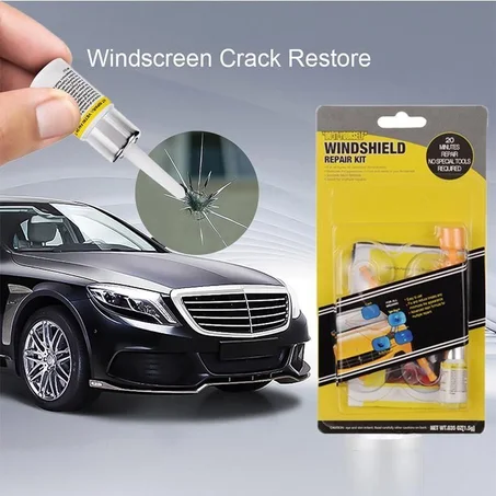 غراء لتصليح خدوش و تشققات الزجاج الصغيرة ومنعها من الإنتشار