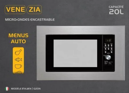 ميكرواوند اونكاستري VENEZIA 20 لتر اينوكس باحسن ثمن